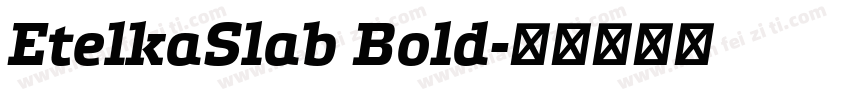 EtelkaSlab Bold字体转换